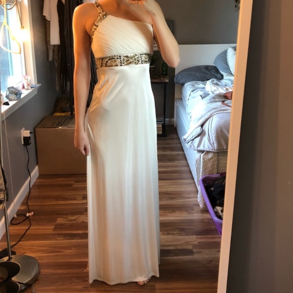 MY MICHELLE white prom dress SZ 13 - Picture 2 of 3